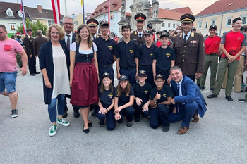 Gruppenbild Feuerwehrdelegation und Ehrengäste© Daniel Bartmann