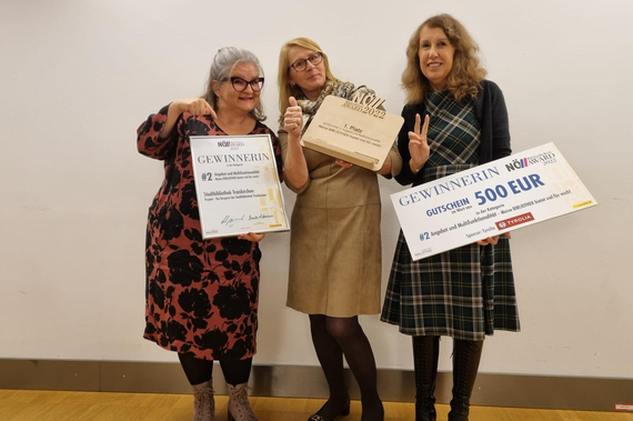 Das Bibliotheksteam: Christa Majnek, Karin Grossmann, Brigitte Posch