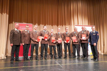 Gruppenbild der Geehrten beim Delegiertenempfang © Daniel Bartmann
