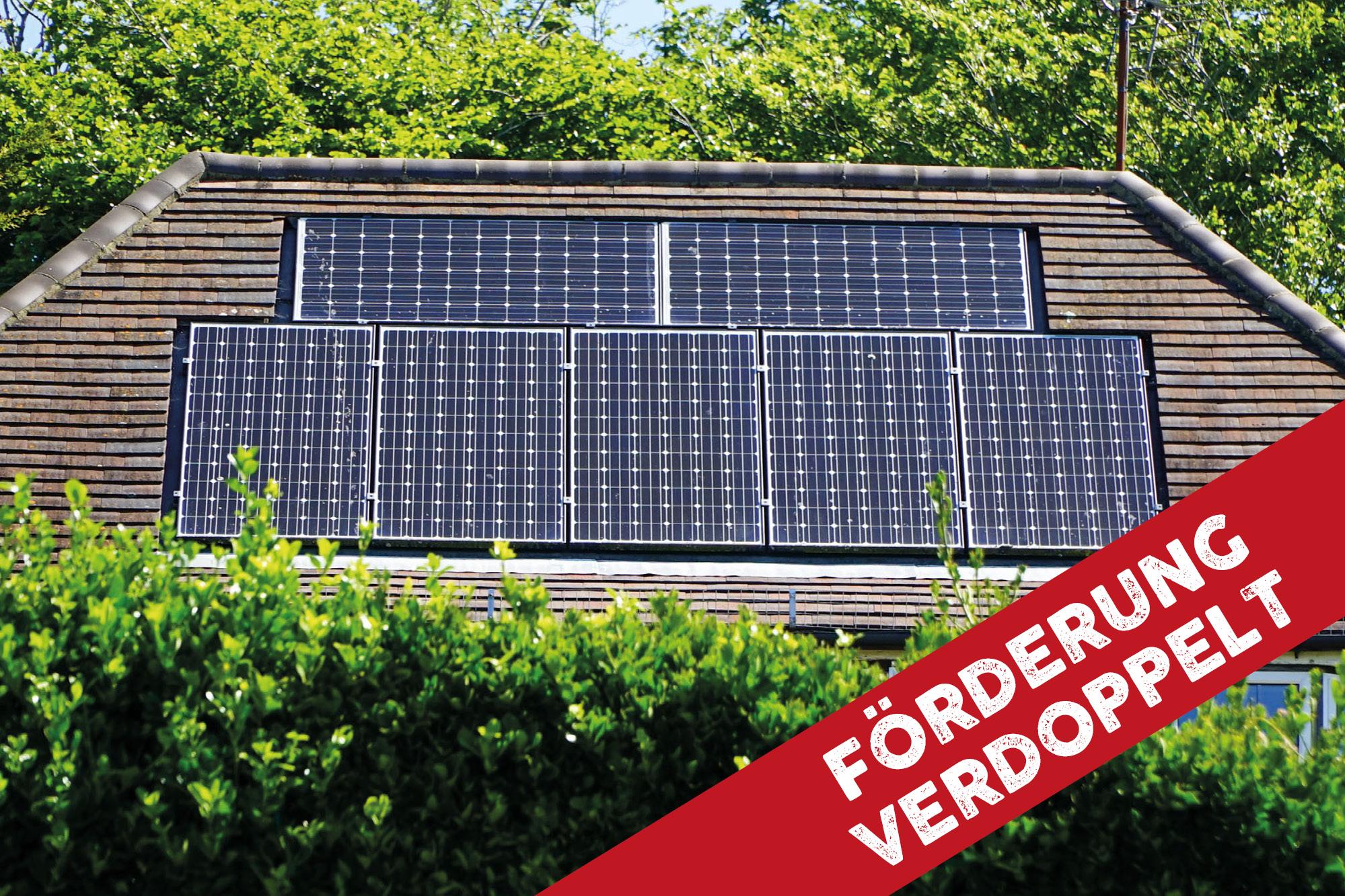 Stadt verdoppelt Solarförderung