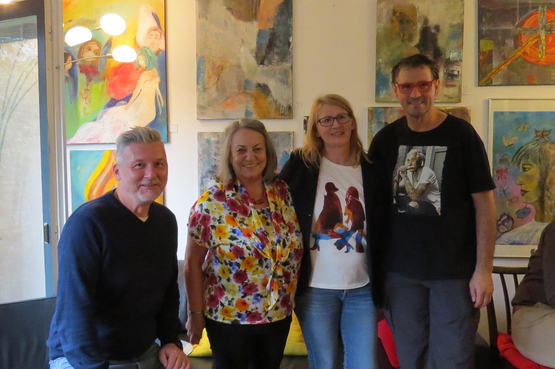 Sigrid Gundinger-Fröhle freute sich sehr über den Besuch von GR Robert Eichinger, GR Christa Majnek und STR Mag. Norbert Ciperle