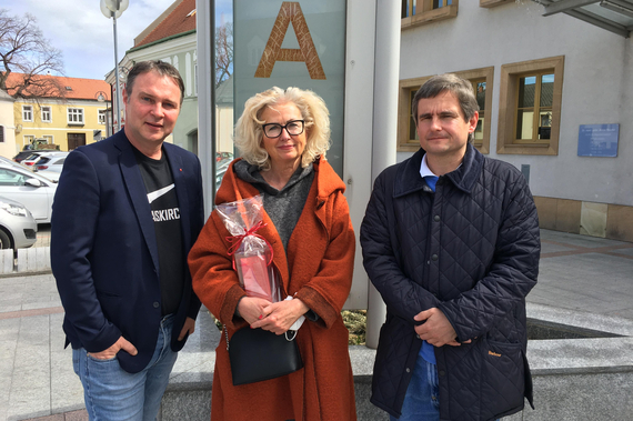 Bgm. Andreas Babler, Dr. Herdis Krajcsy-Sorger und Dr. Sascha Frasz © Stadtgemeinde Traiskirchen