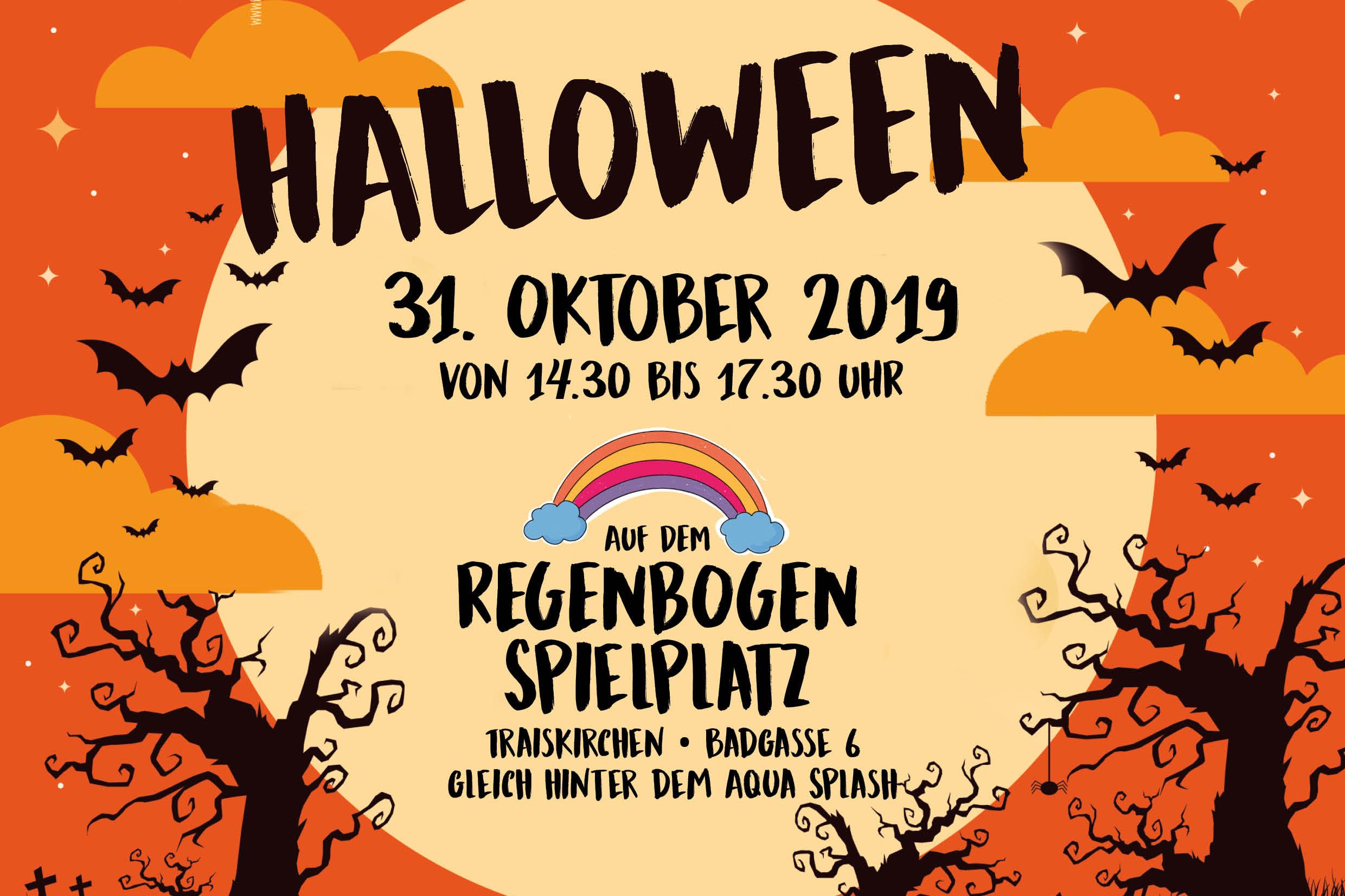 Süßes oder Saures – Halloween auf dem neuen Regenbogenspielplatz