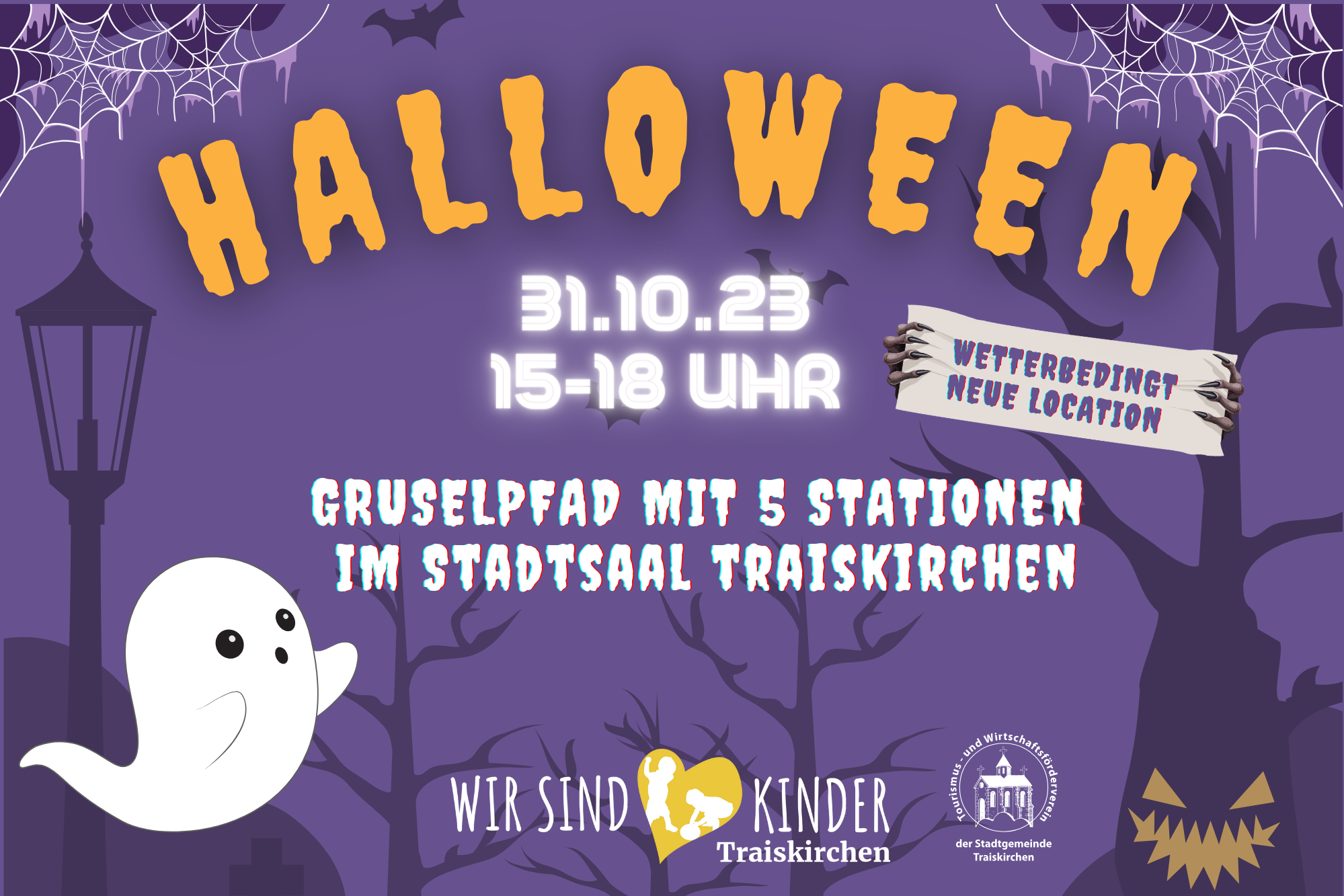 Die Geister sind los! Halloween Pfad in Stadtsaal