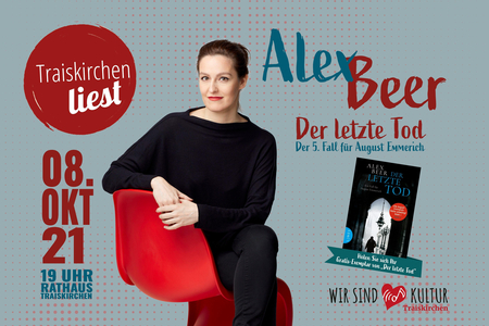 Grafik: Lesung mit Alex Beer.