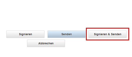 Bitte verwenden Sie immer den Button "Signieren & Senden" wenn Sie Formulare komplett elektronisch einreichen möchten.