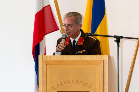 450 OBI Thomas Fontner bei seiner Rede © SB Andreas Rasser