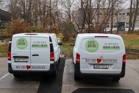 Lieferautos der Volxküche
