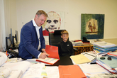 Volksschüler aus Möllersdorf mit Bgm. Andi Babler