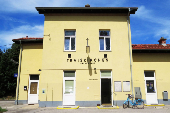 Die Station der Aspang-Bahn in Traiskirchen.