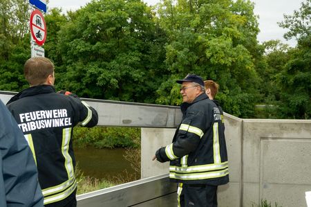 Hochwasserschutzübung in Traiskirchen.