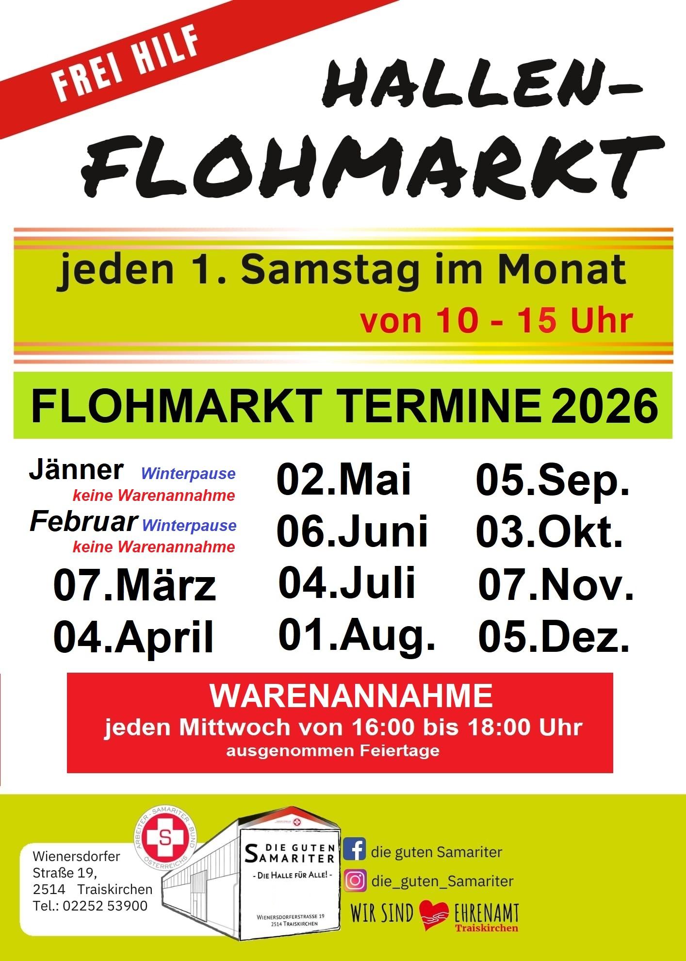Hallen-Flohmarkt des ASBÖ Traiskirchen-Trumau