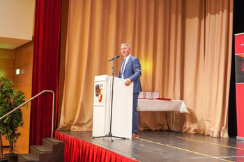 Ansprache von Bgm. Andreas Babler beim Delegiertenempfang in den Stadtsälen © Daniel Bartmann
