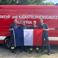 Feuerwehrmänner aus Traiskirchen beim Brandeinsatz in Frankreich dabei
