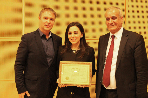 Bgm. Andi Babler mit Hanna Jaff und Memet Zeki Metin.