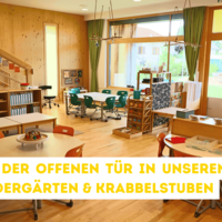 Tag der offenen Tür in unseren Kindergärten und Krabbelstuben 6. bis 9. Oktober 2025