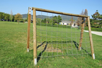 Fußballfeld.