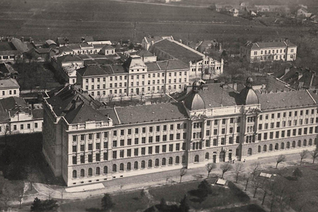 Historische Aufnahme der Erstaufnahmestelle Ost.