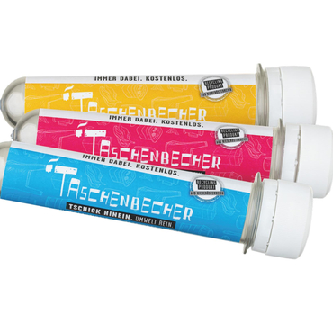 Der Taschenbecher für Zigarettenstummel