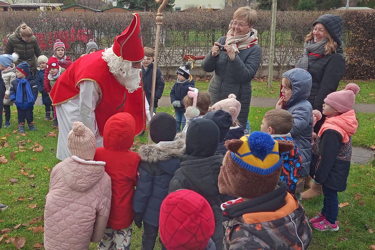 Besuch vom Nikolo im Kindergarten