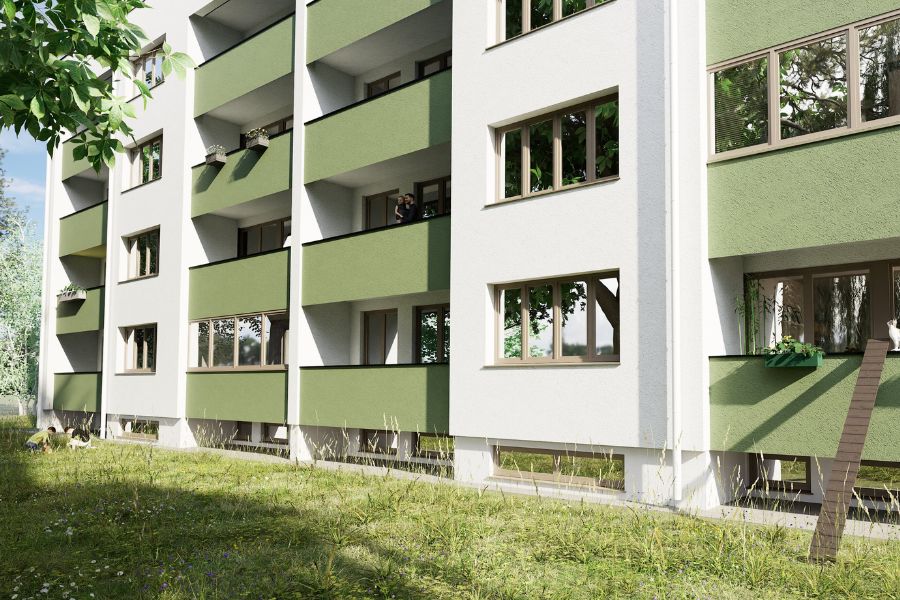 Thermische Sanierung der Wohnhausanlage Mühlgasse 8 in Möllersdorf